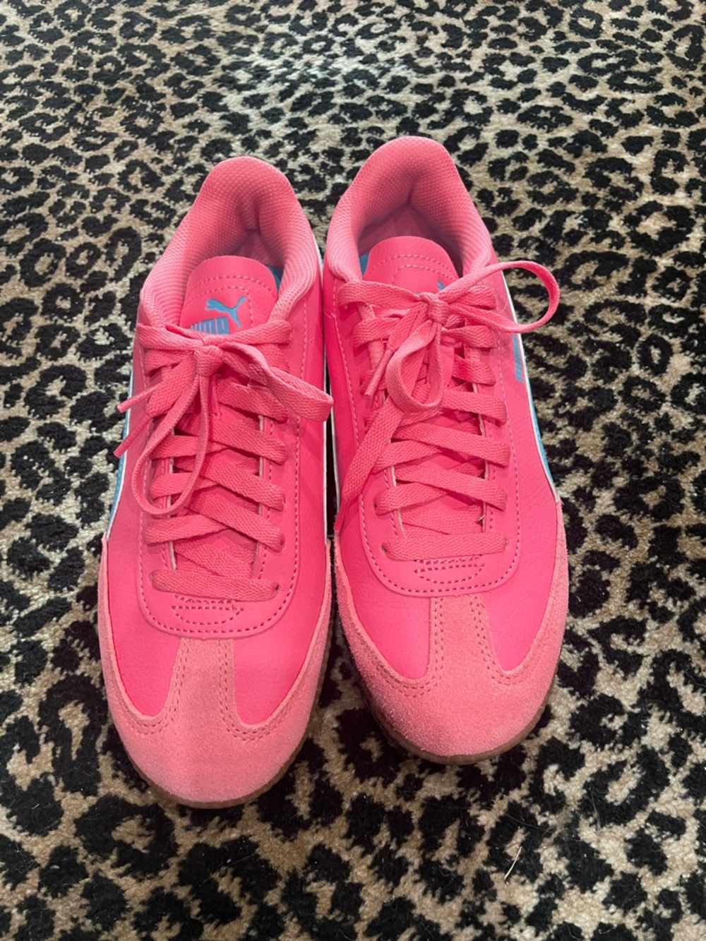 Puma Women's Hot Pink Retro-Style Sneakers